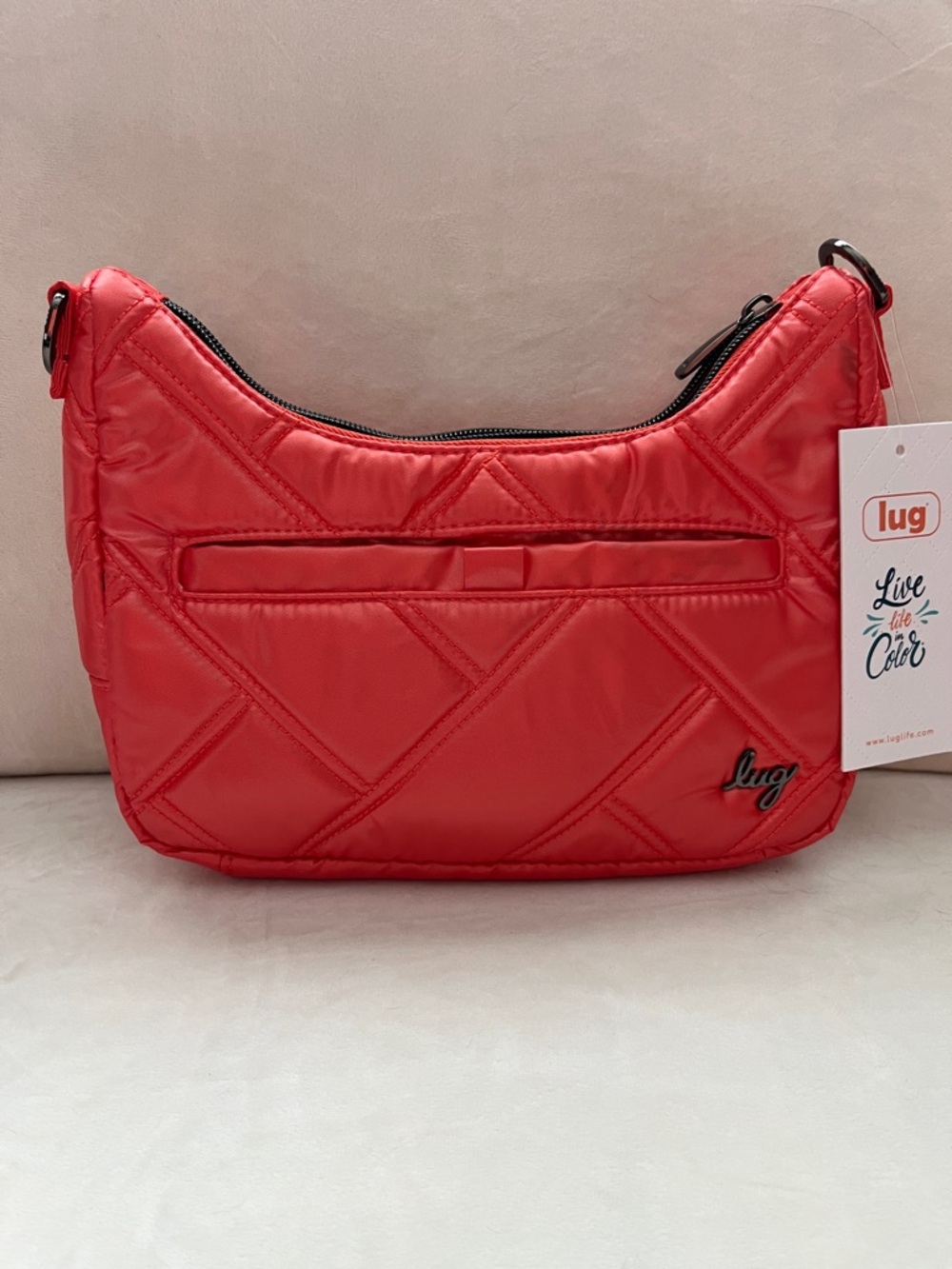 LUG - Curtsy Mini Crossbody Bag in Metallica Papaya
